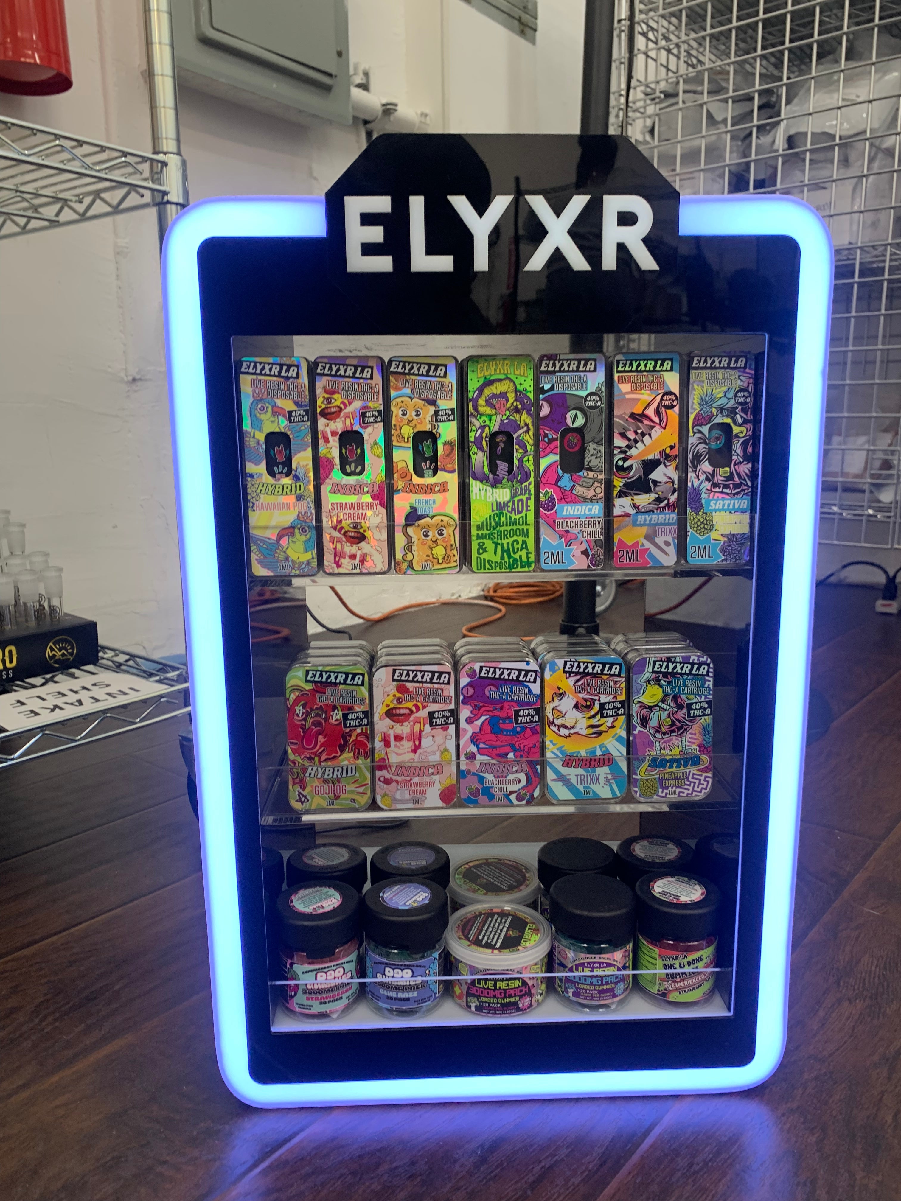 ELYXR LED Product Display (Open Front or Closed Front Options)