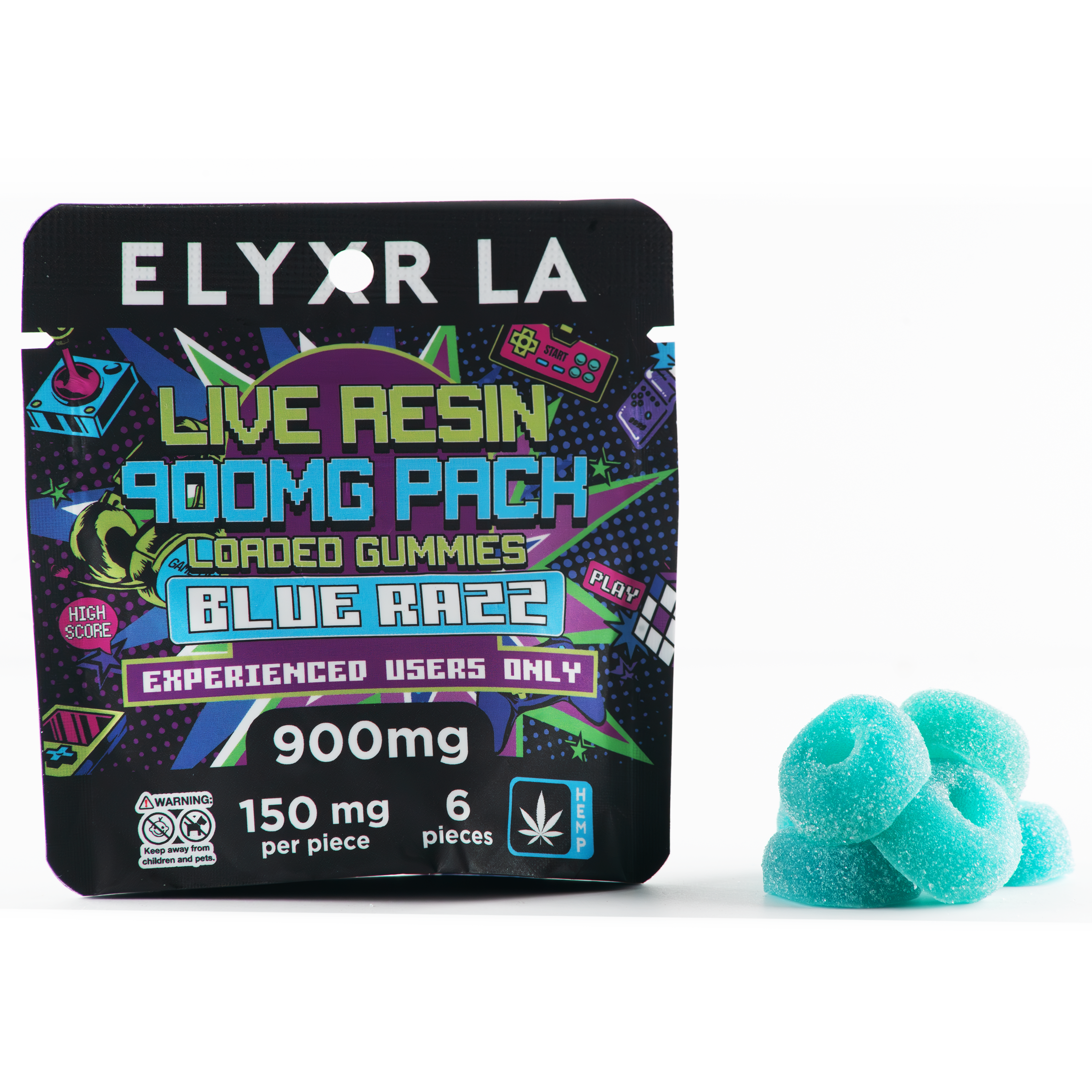 Live Resin Loaded Gummies (900mg) 6 Pack