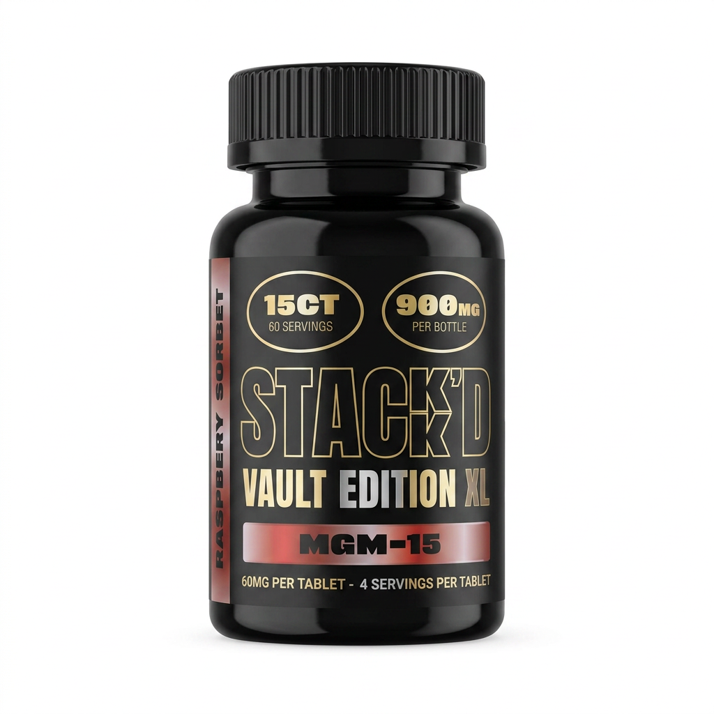 Stack'd MGM-15 Tablets Vault Edition XL (900mg - 15 Count)