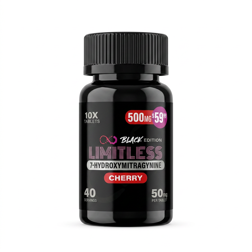 Limitless Black Edition 7-OH Tablets (500mg - 10 Count)