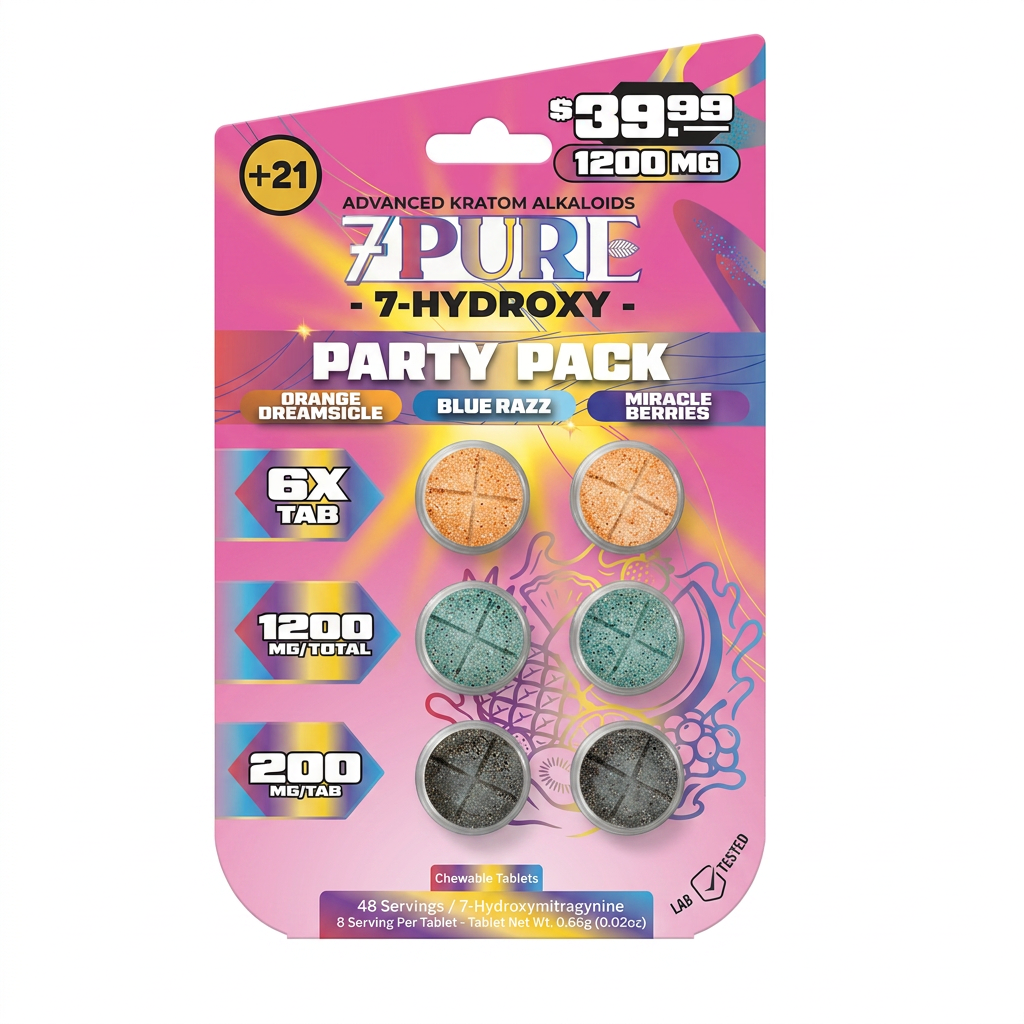 7Pure 7-OH Tablets (1200mg - 6 Count)