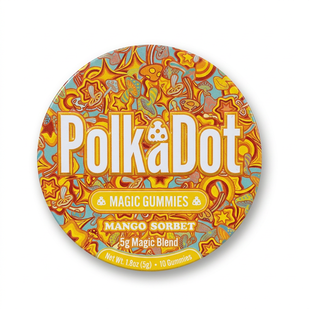 Polk a Dot Mushroom Gummies (5000mg - 10 Count)