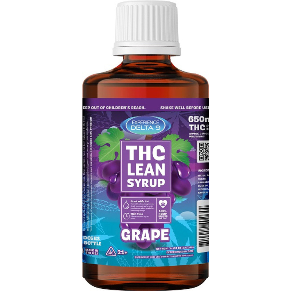 Experience Delta 9 THC Lean Syrup (750mg)