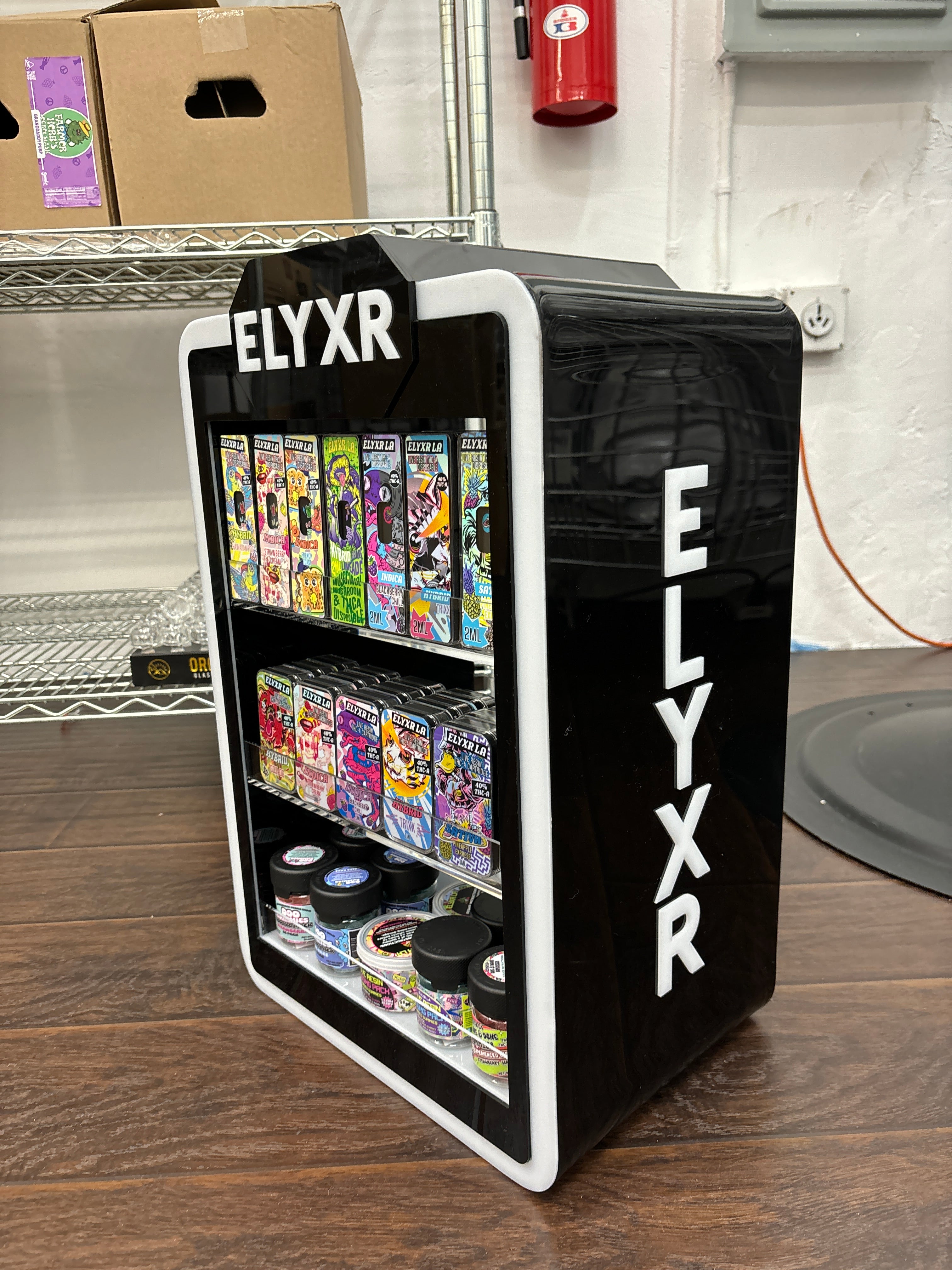 ELYXR LED Product Display (Open Front or Closed Front Options)