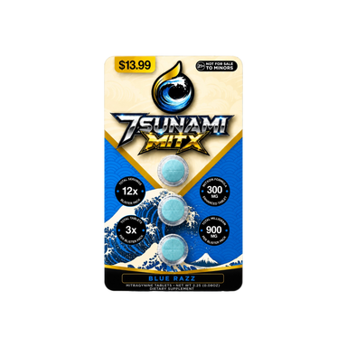 7sunami MITx Mitragynine Tablets (900mg - 3 Count) - Blue Razz