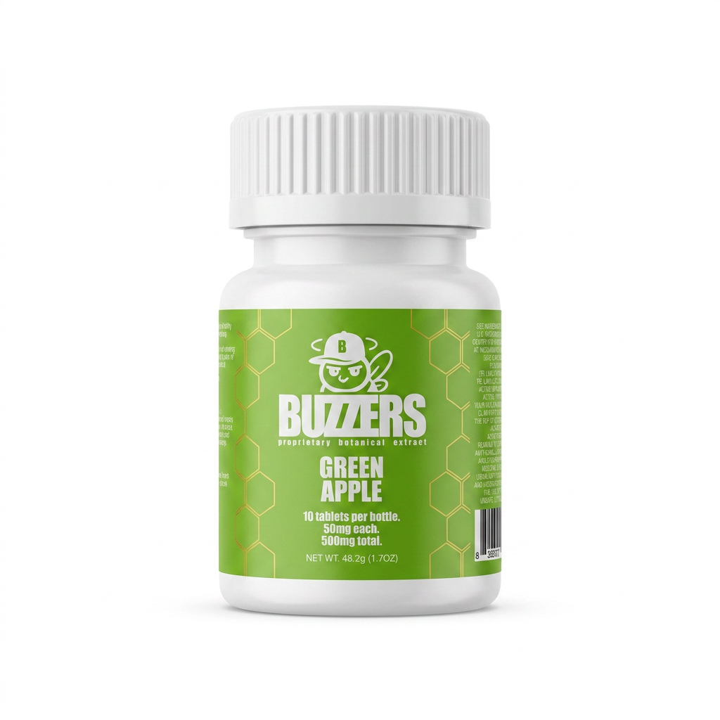 Buzzers Botanical Tablets (500mg - 10 Count)