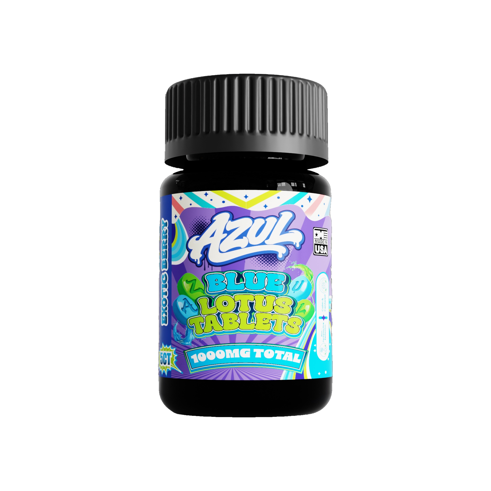 Azul Blue Lotus Tablets (1000mg - 5 Count) - Exotic Berry