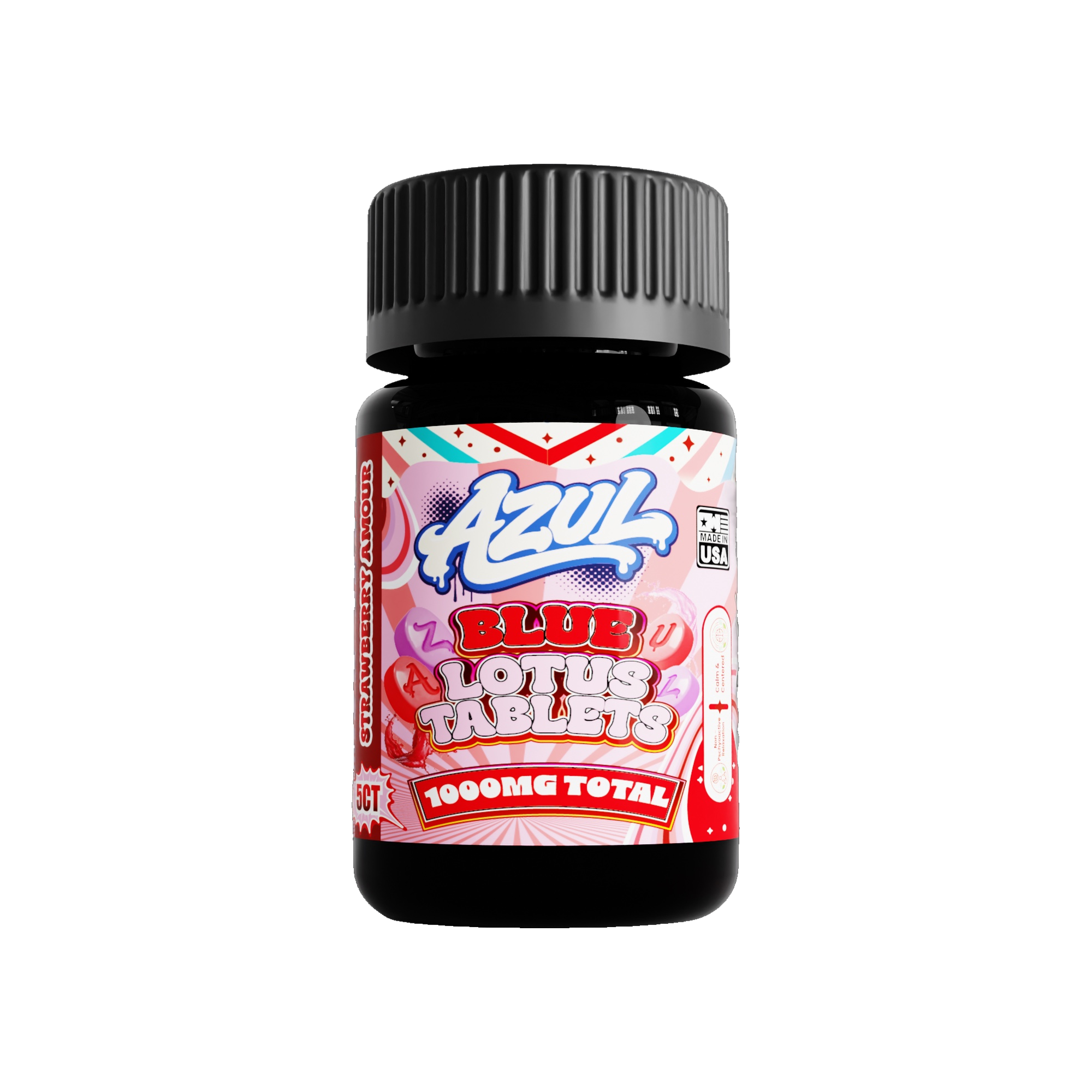 Azul Blue Lotus Tablets (1000mg - 5 Count) - Strawberry Amour