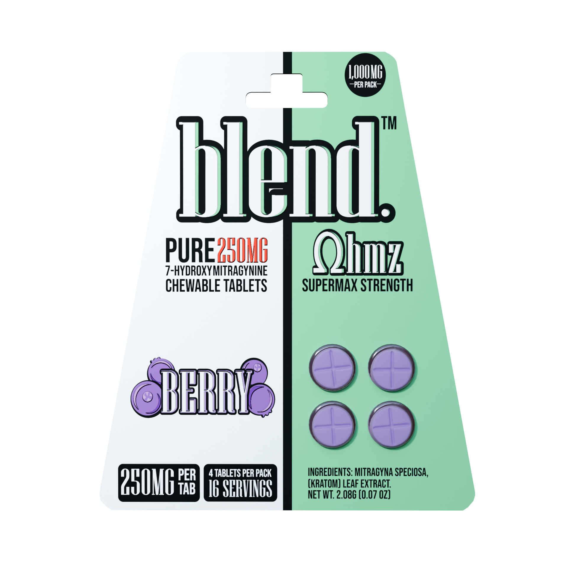 Blend OHMZ Super Max Strength 7-OH Tablets (1000mg - 4 Count)