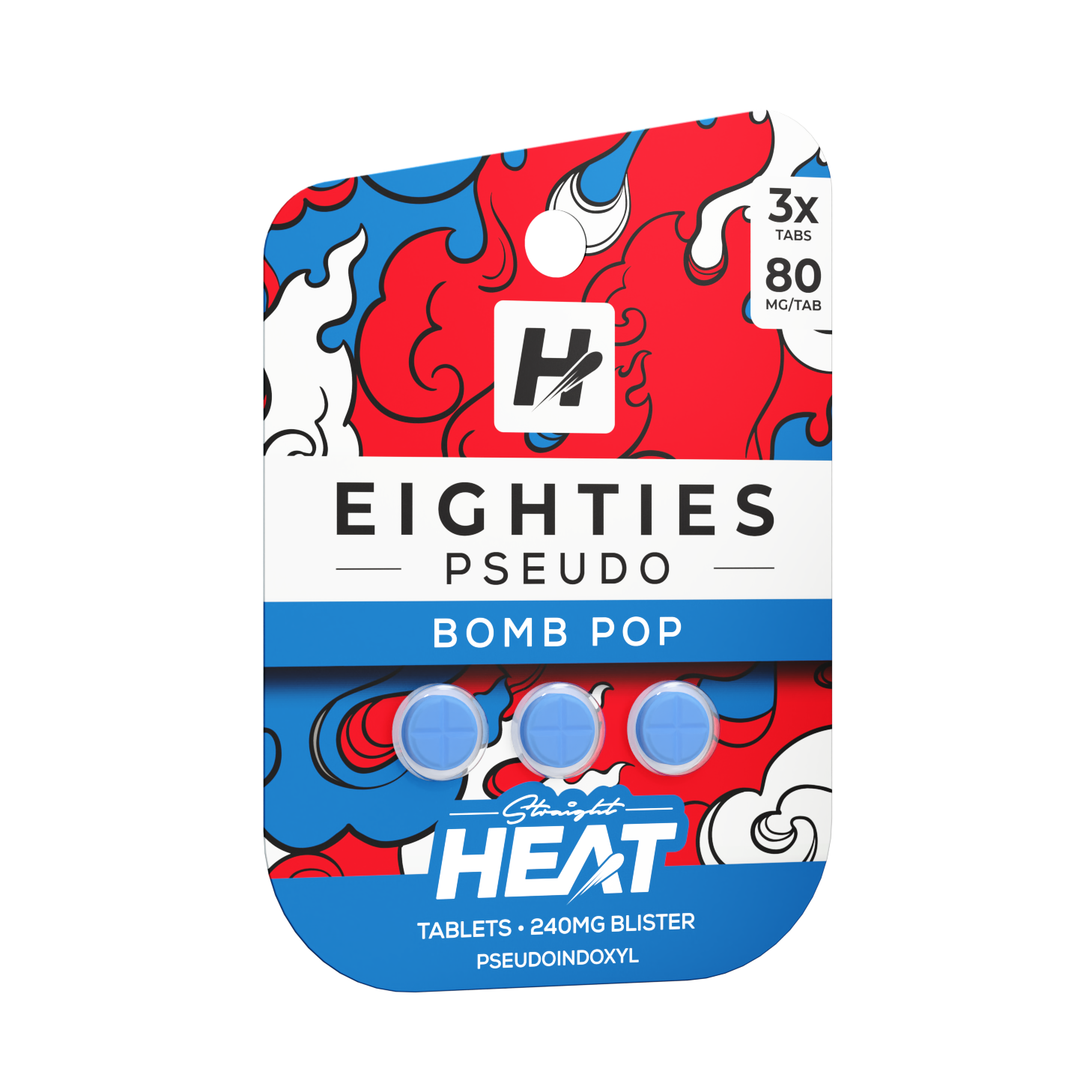 Straight Heat Eighties Pseudo Tablets (240mg - 3 Count)