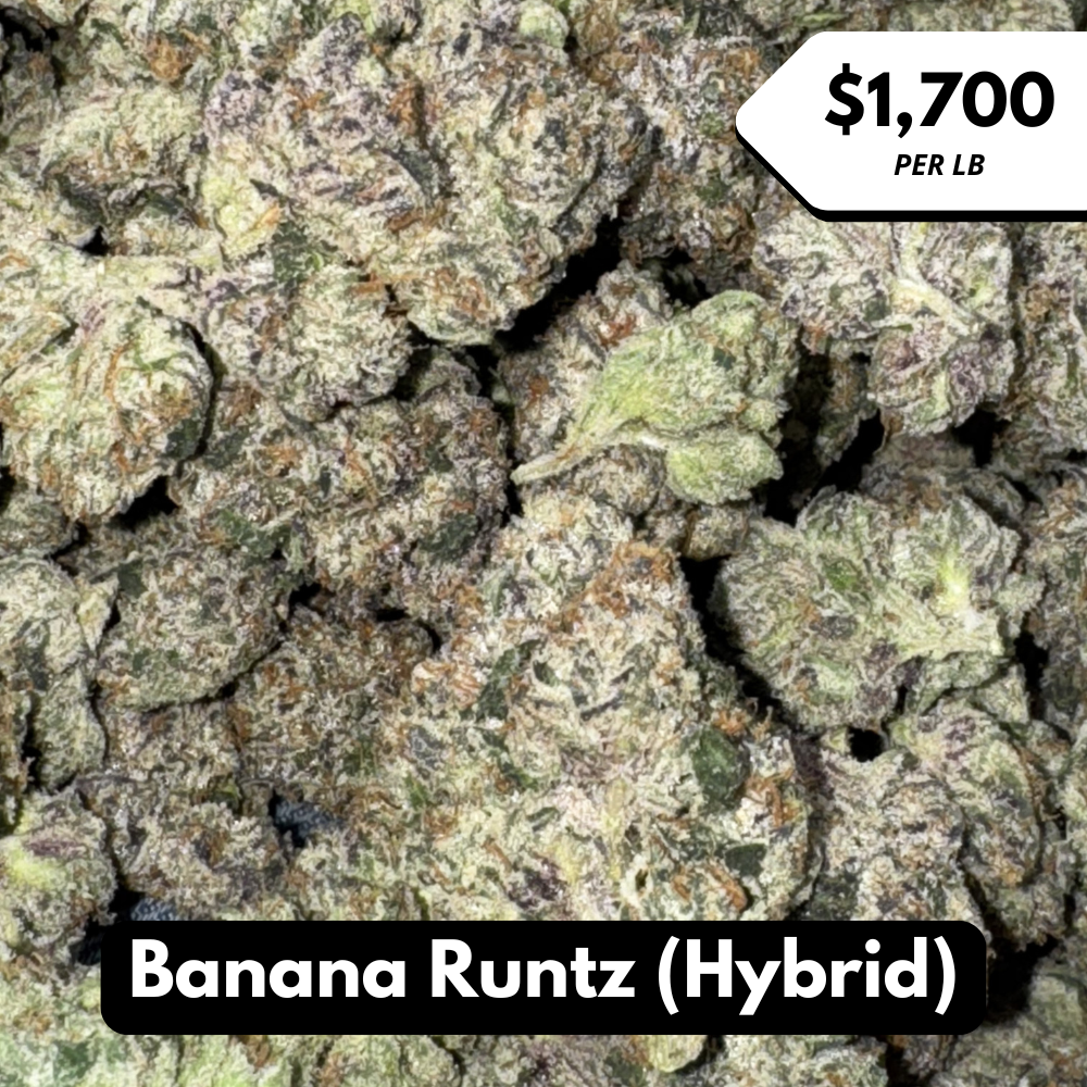 Natural THC-A Flower (Hybrid ~ Banana Runtz)