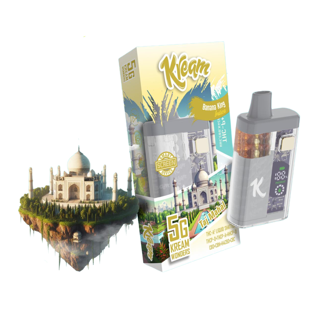 Kream Wonders THC-A Live Rosin Disposable (5000mg)