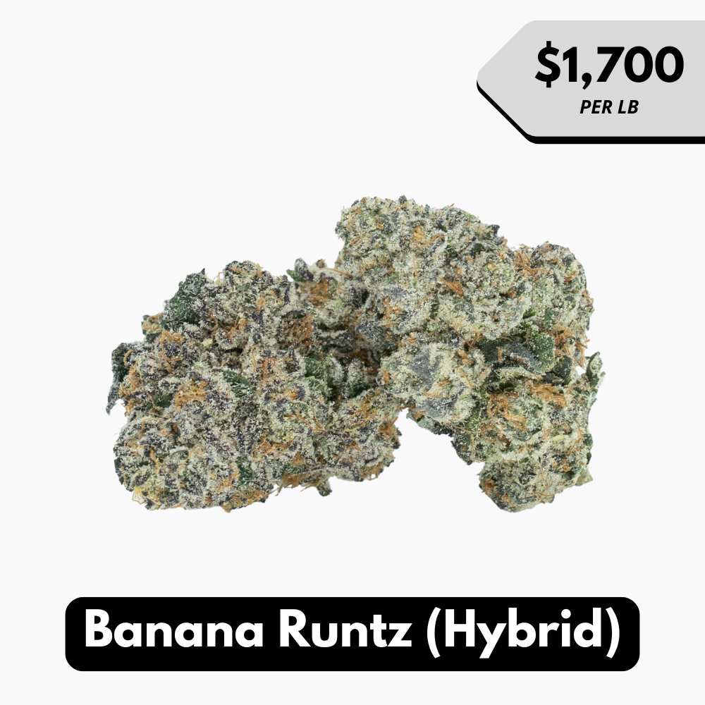 Natural THC-A Flower (Hybrid ~ Banana Runtz)