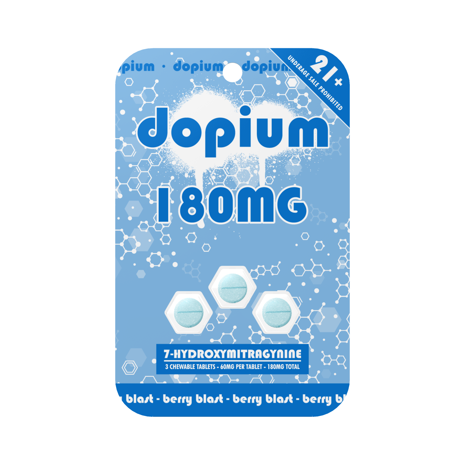 Dopium 7-OH Tablets (180mg - 3 Count)