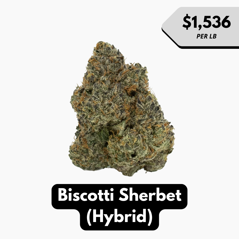 Natural THC-A Flower (Hybrid ~ Biscotti Sherbet)