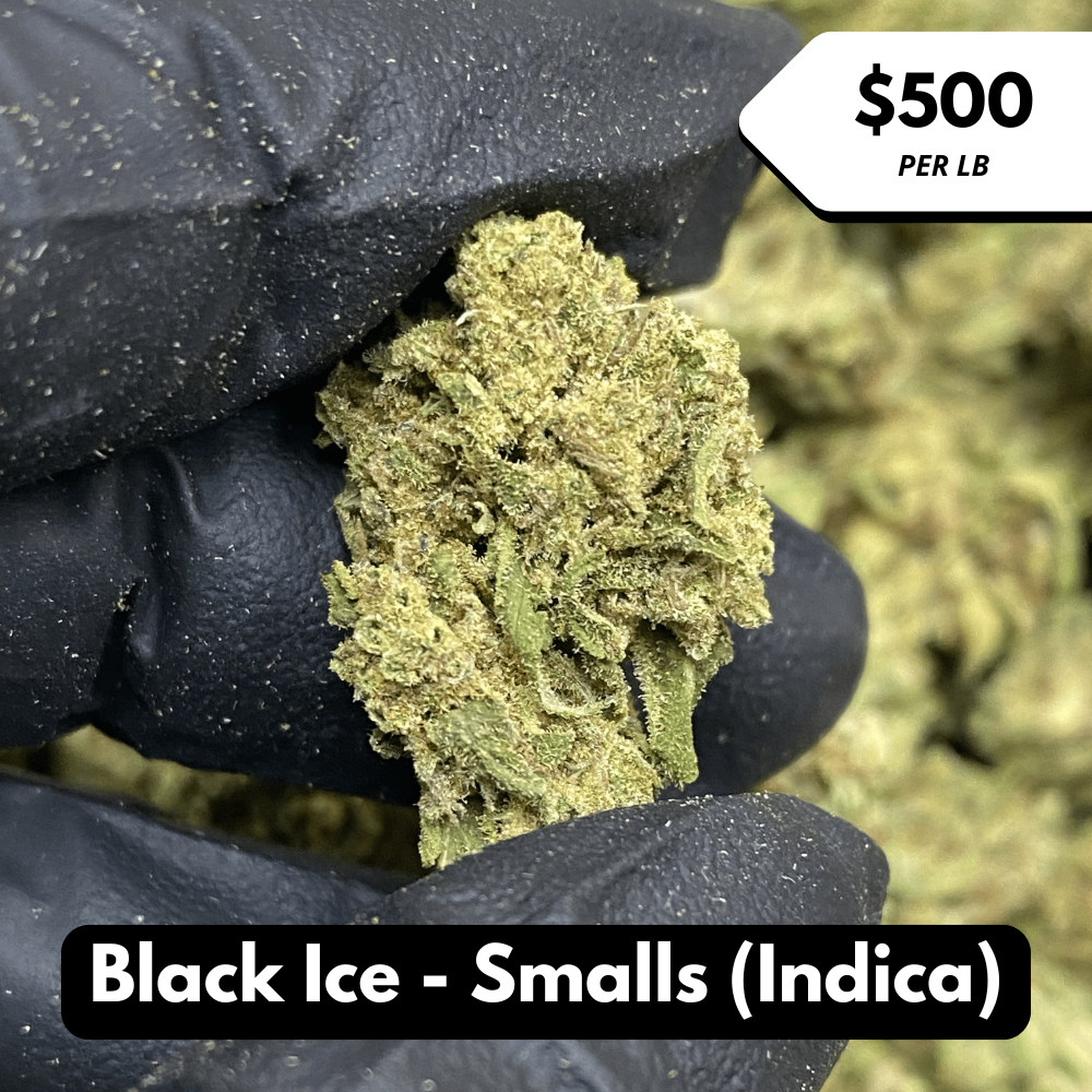 Natural THC-A Flower (Indica ~ Black Ice - Smalls)