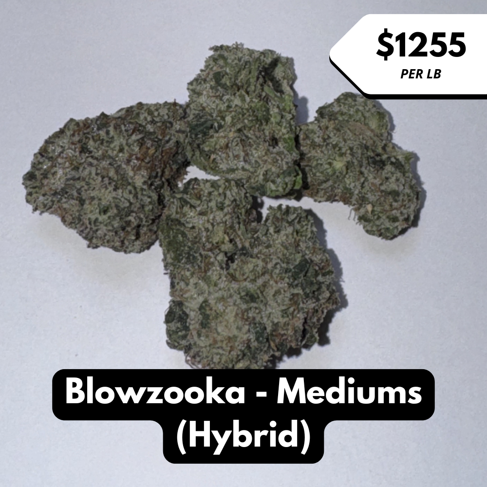 Natural THC-A Flower (Hybrid ~ Blowzooka - Mediums)