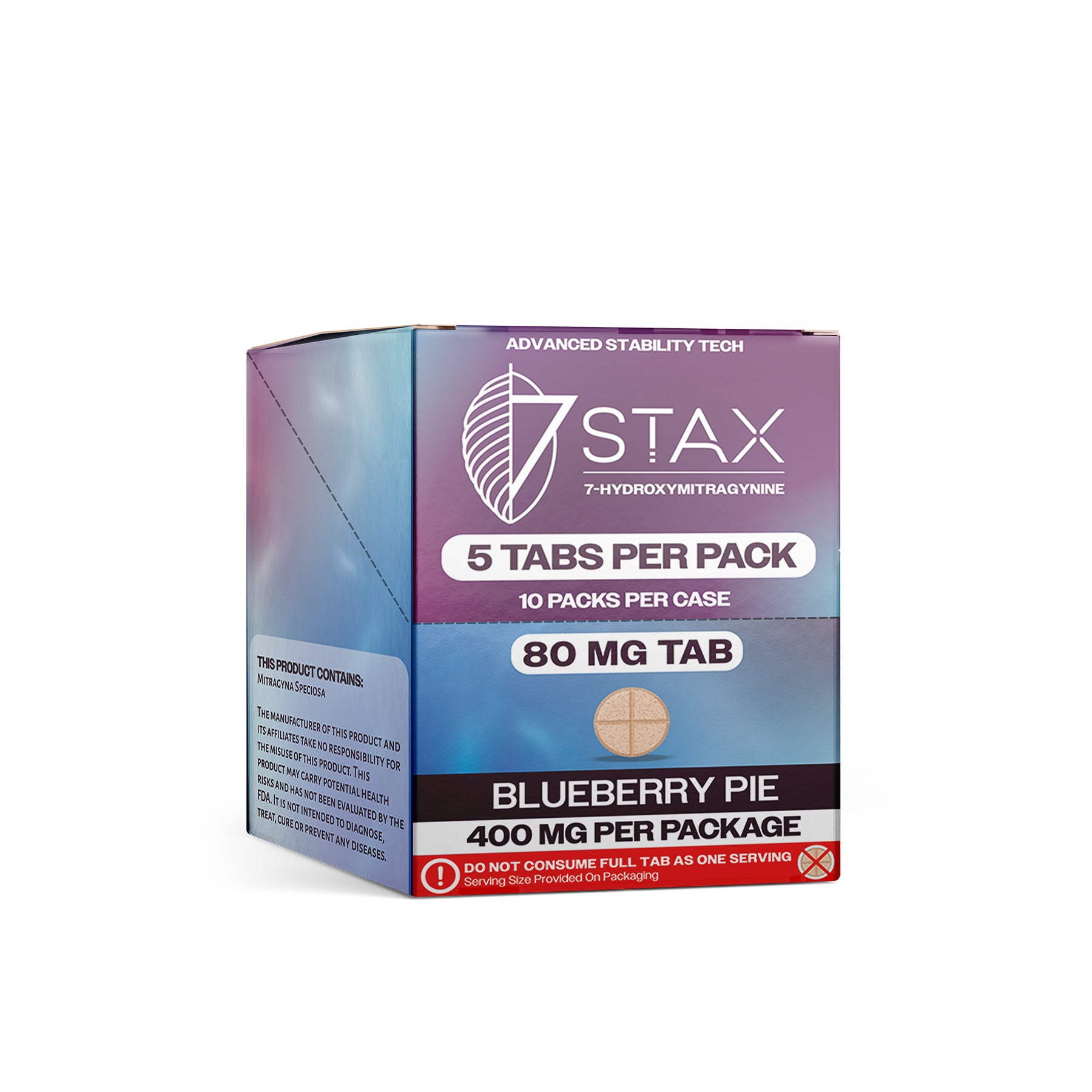 7Stax Premium 7-OH Kratom Alkaloid Tablets (400mg - 5 Count)