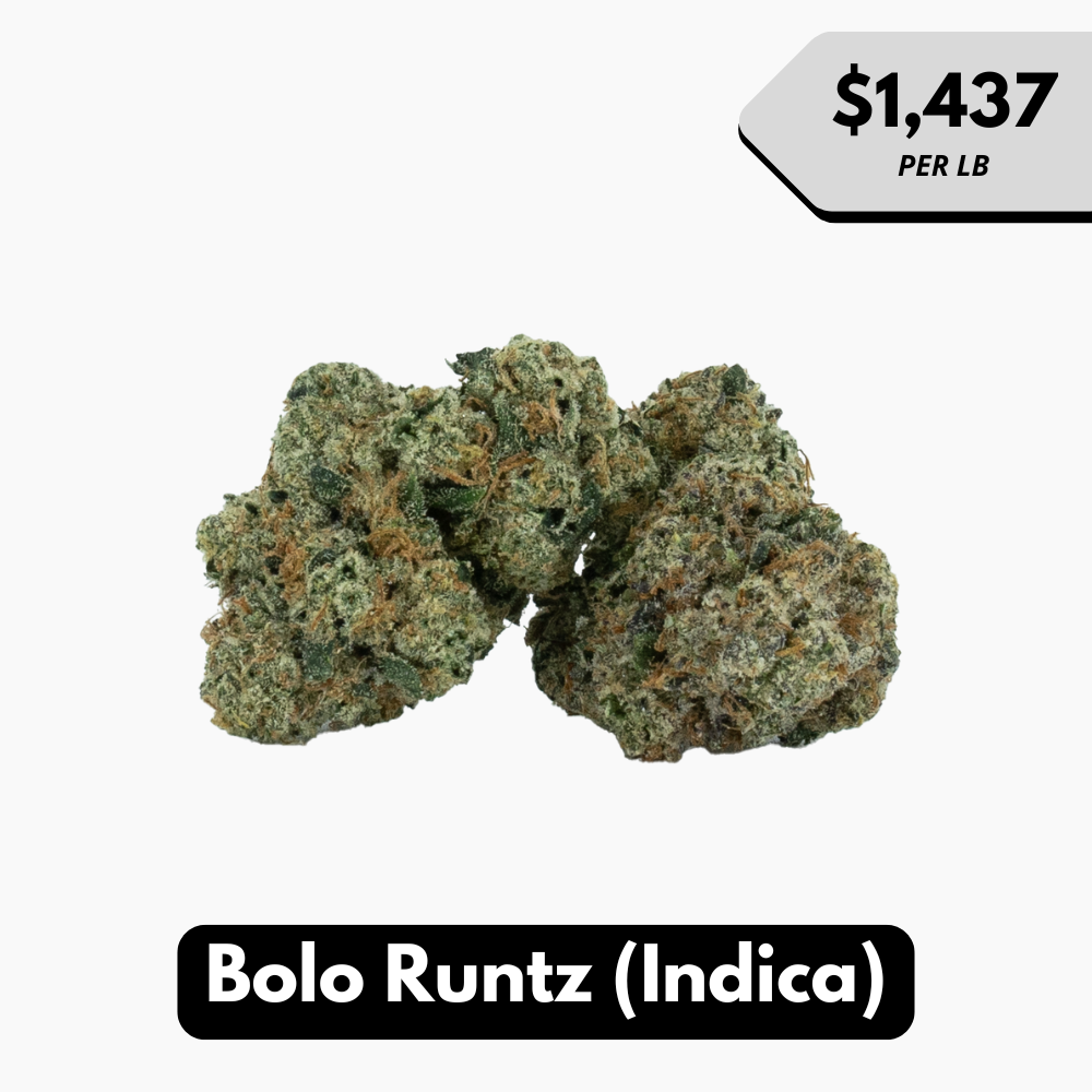 Natural THC-A Flower (Indica ~ Bolo Runtz)