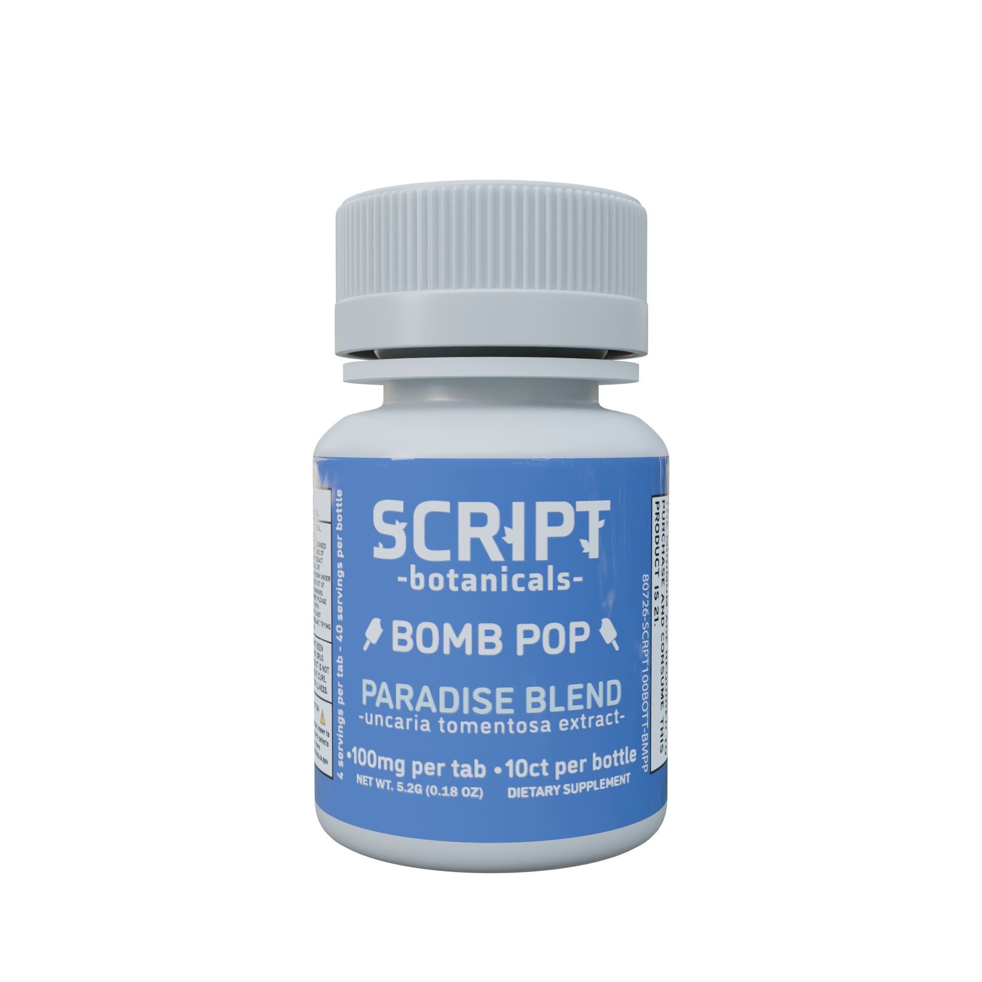 Script x Maui Labs Paradise Blend (Uncaria Tomentosa) Tablets (1000mg - 10 Count) - Bomb Pop