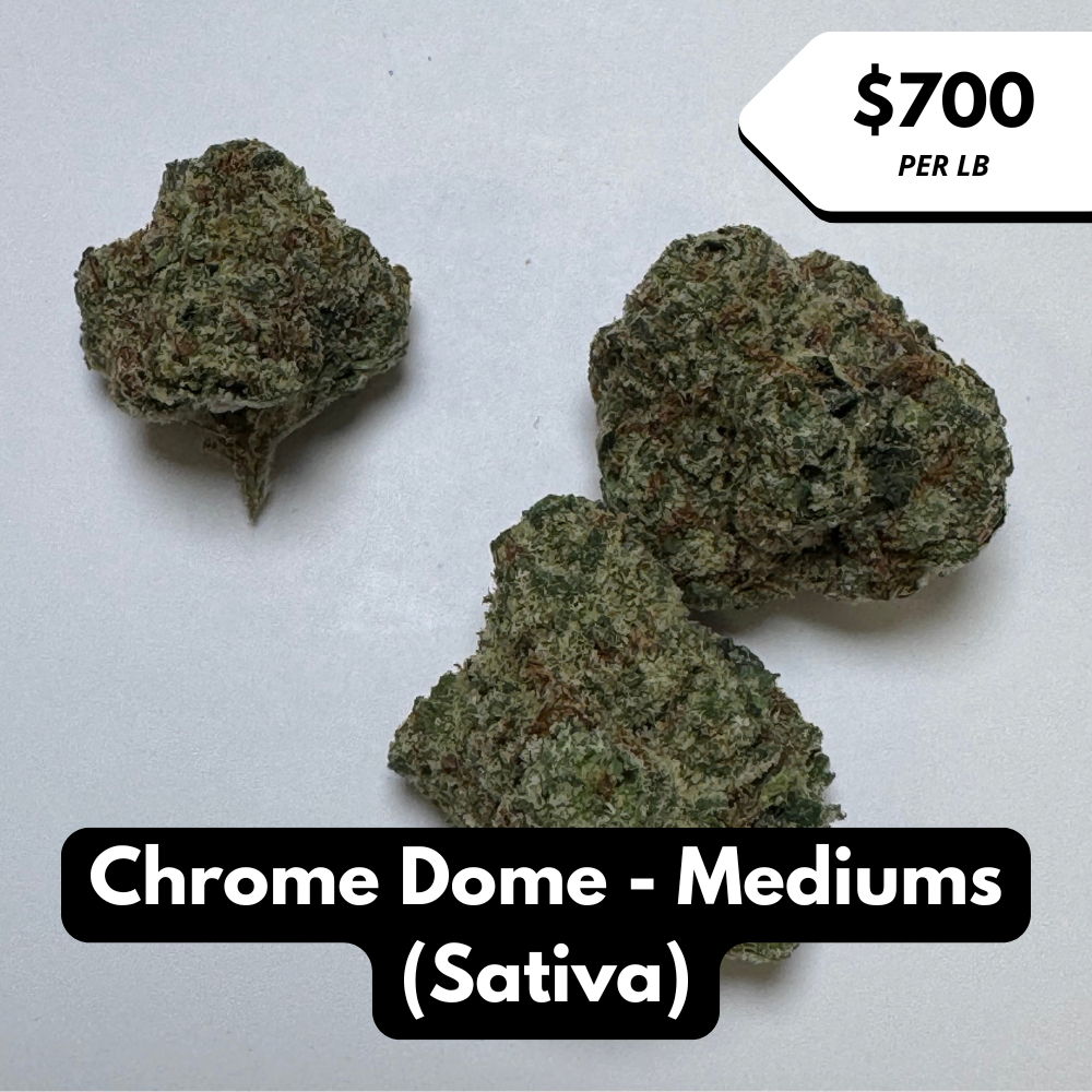 Natural THC-A Flower (Sativa ~ Chrome Dome - Mediums)