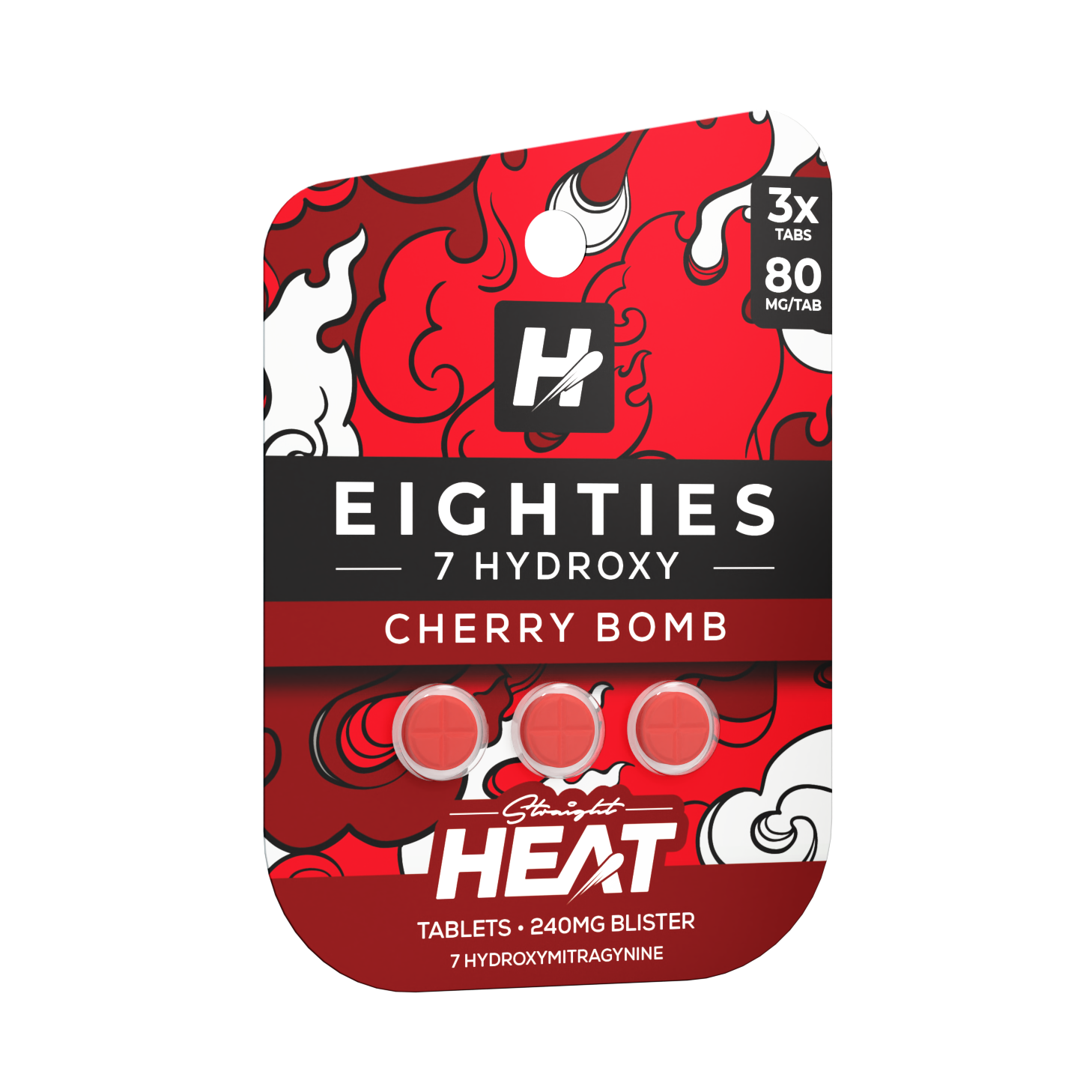Straight Heat Eighties 7OH Tablets (240mg - 3 Count)