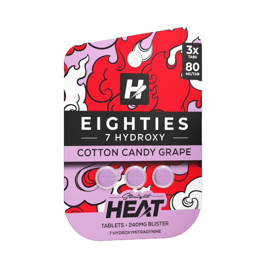 Straight Heat Eighties 7OH Tablets (240mg - 3 Count)