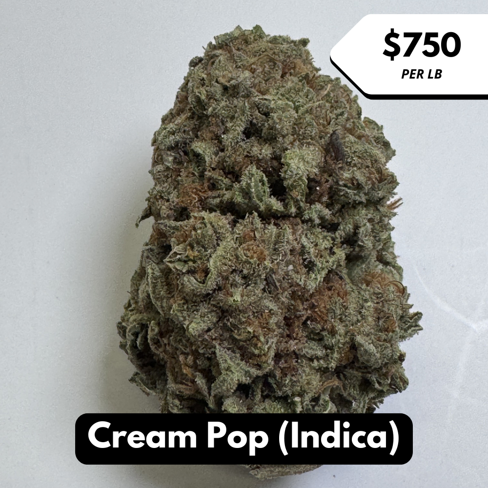 Natural THC-A Flower (Indica ~ Cream Pop)