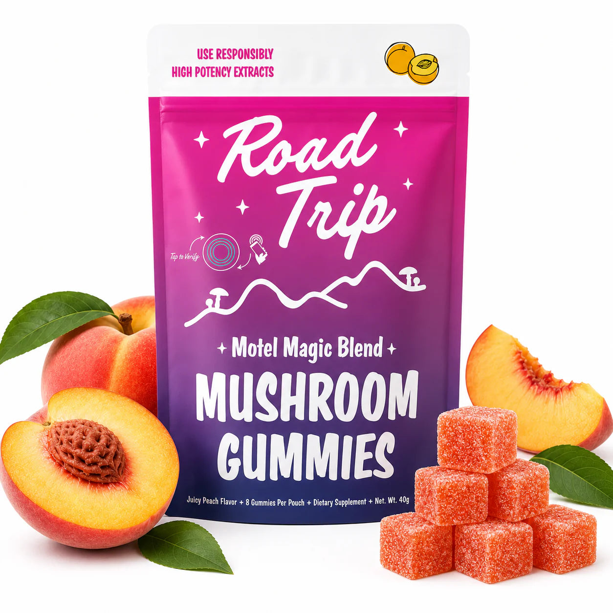 Road Trip Motel Magic Mushroom Gummies