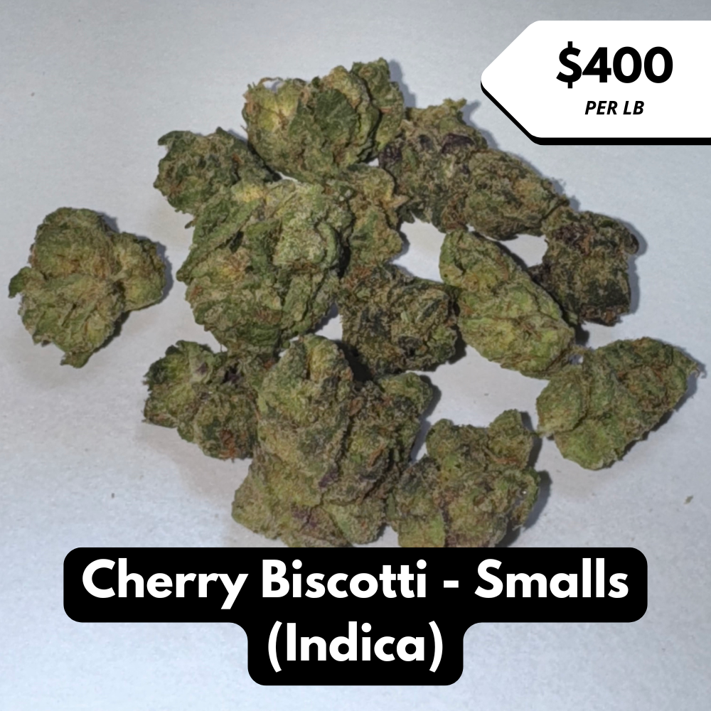 Natural THC-A Flower (Indica ~ Cherry Biscotti - Smalls)