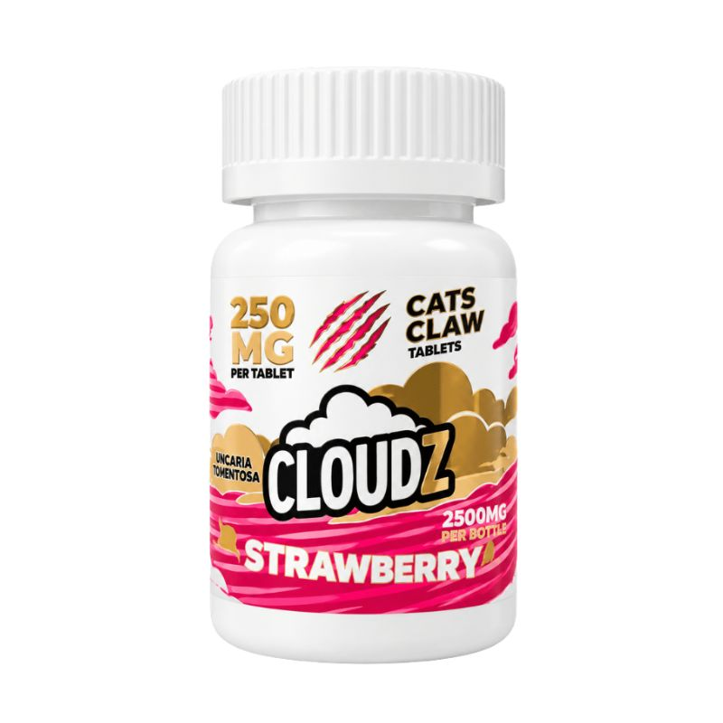 Cloudz Cat's Claw (Uncaria Tomentosa) Tablets (2500mg - 10 Count) - Strawberry