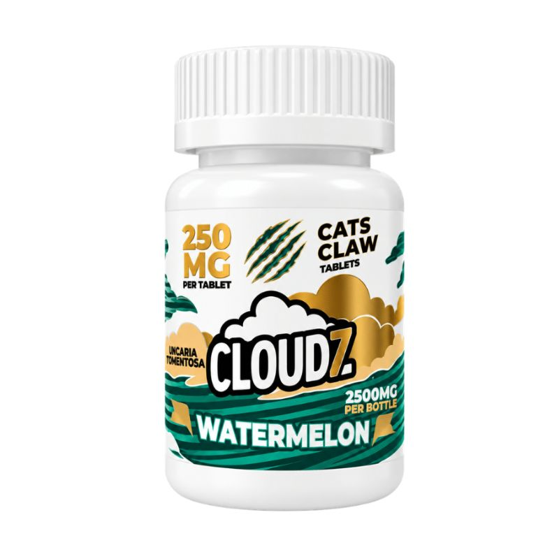 Cloudz Cat's Claw (Uncaria Tomentosa) Tablets (2500mg - 10 Count) - Watermelon