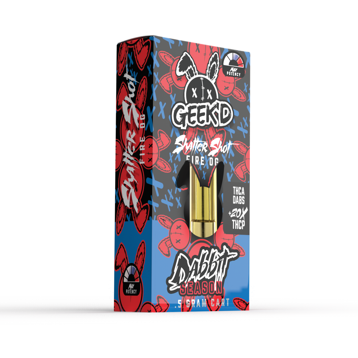 GEEK'D Dabbit Season THC-A Cartridge (500mg)