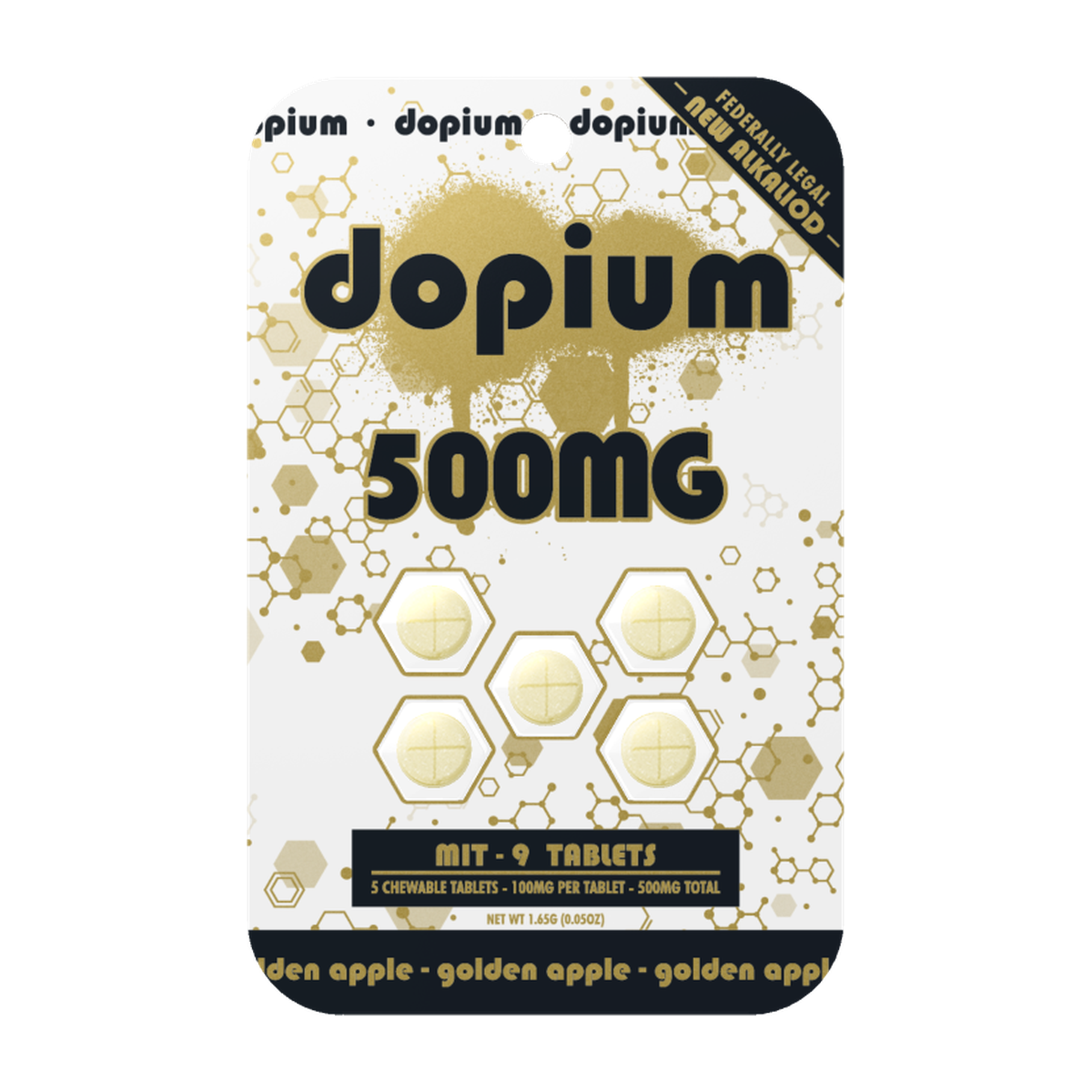 Dopium MIT-9 Tablets (500mg - 5 Count) - Golden Apple