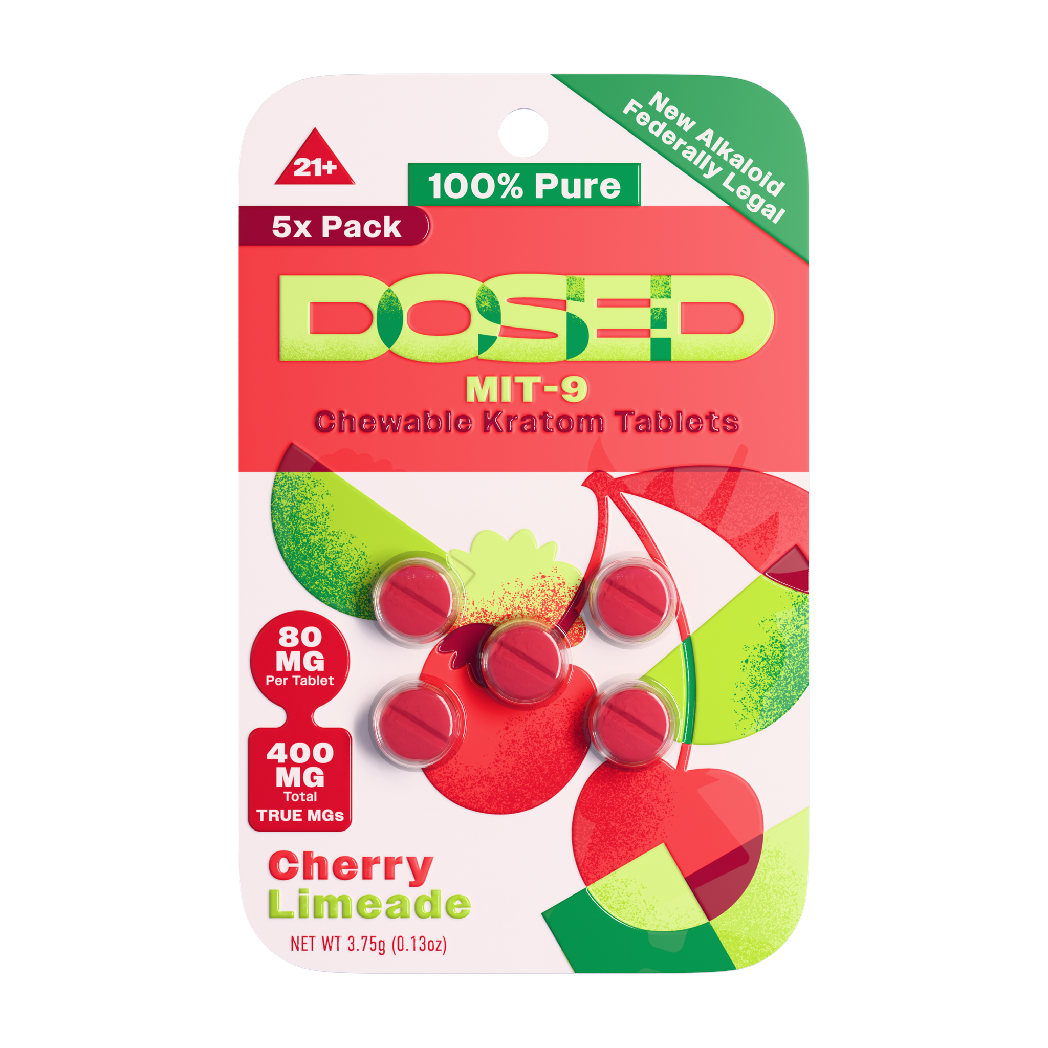 Dosed MIT-9 Tablets (400mg - 5 Count) - Cherry Limeade
