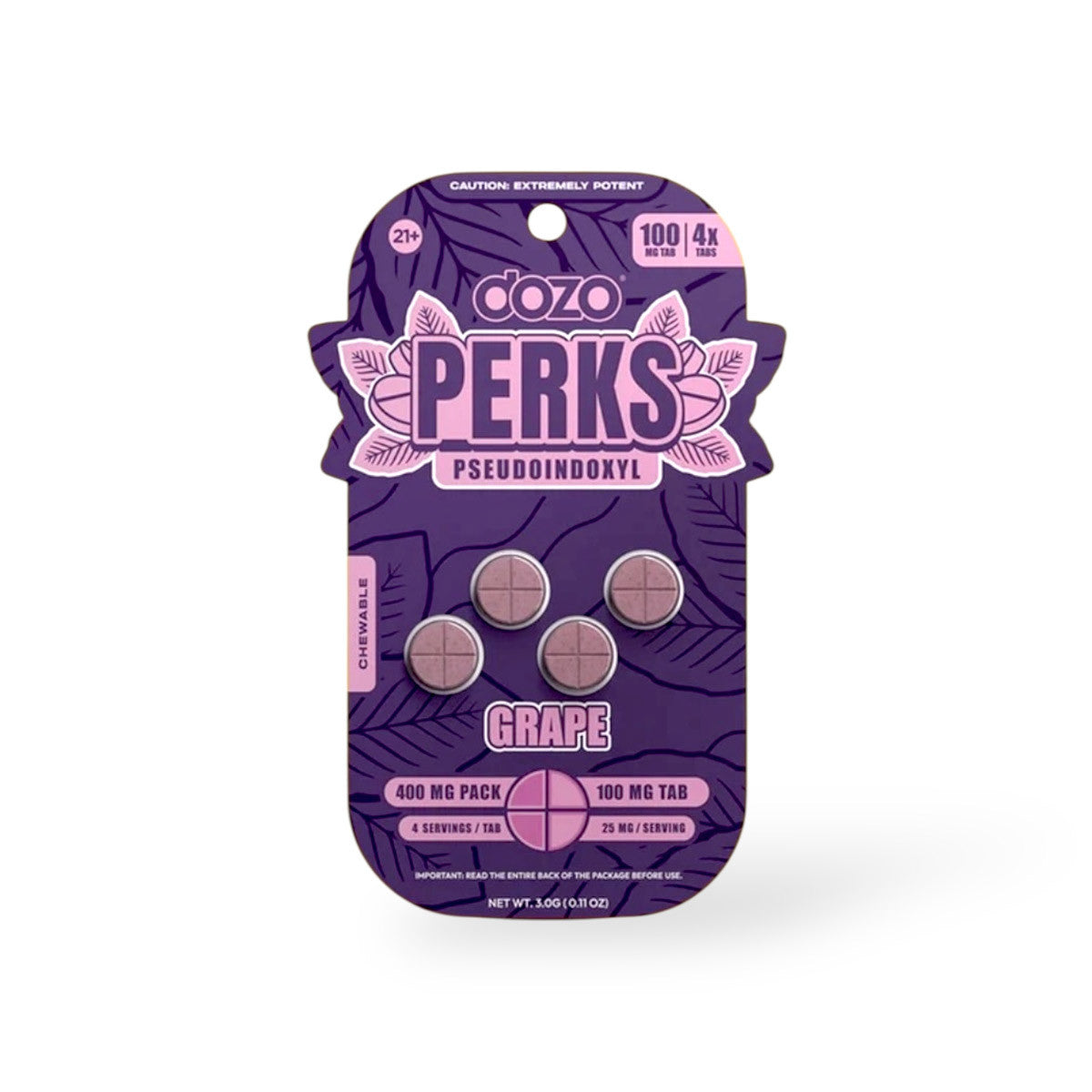 Dozo Perks Pseudo Tablets (400mg - 4 Count)