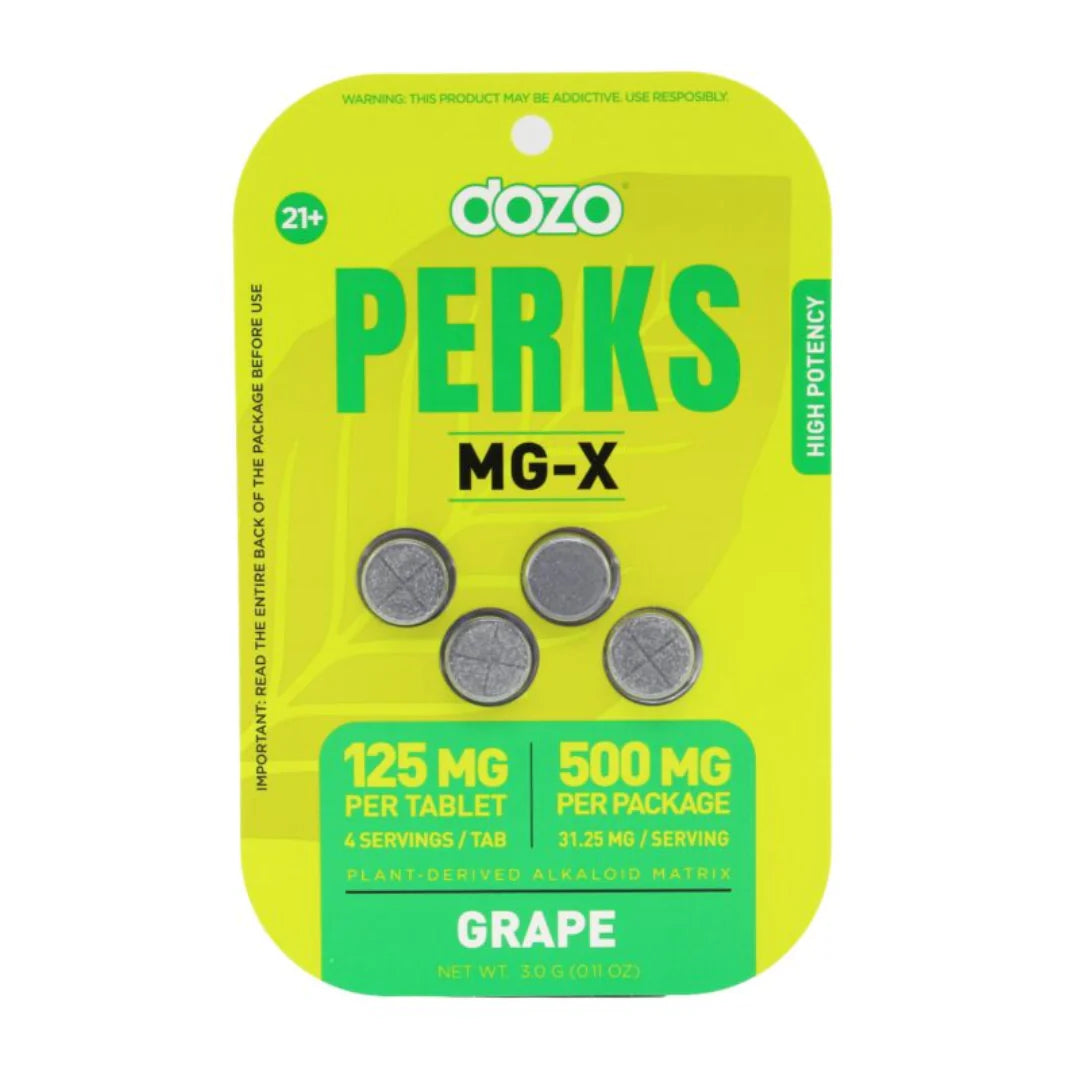 Dozo Perks MG-X Tablets (500mg - 4 Count)