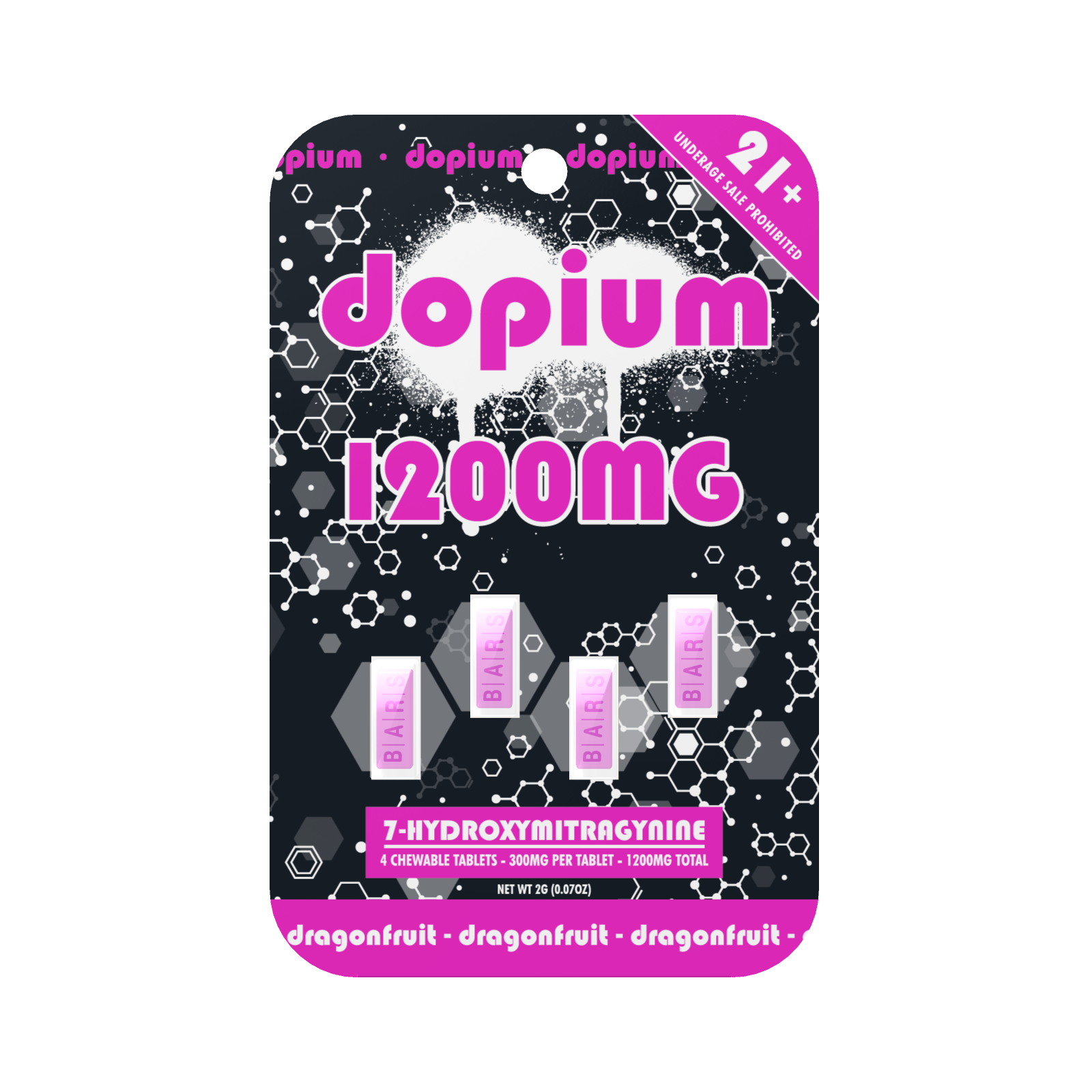 Dopium 7-OH Tablets (1200mg - 4 Count)