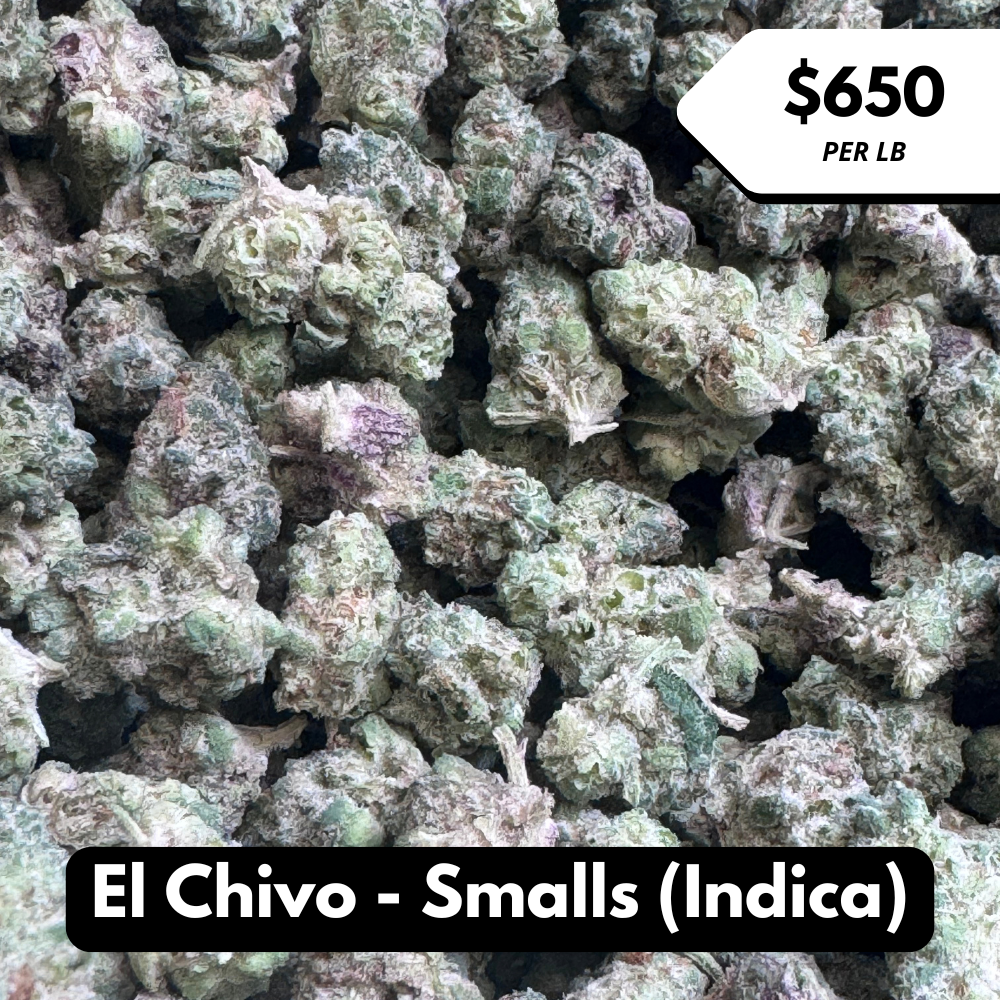 Natural THC-A Flower (Indica ~ El Chivo - Smalls)