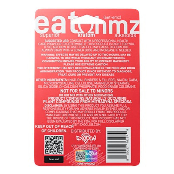 Eat OHMZ Super Kratom Alkaloid Tablets