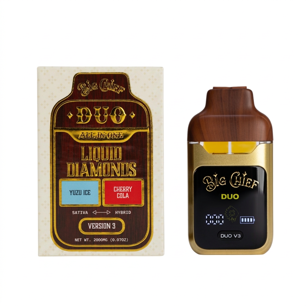 Big Chief THC-A DUO AIO Liquid Diamond Disposable (2000mg)
