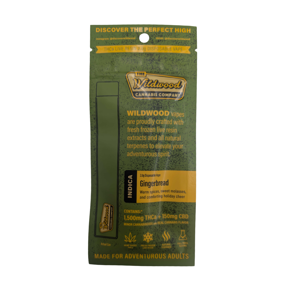 Wildwood THC-A + CBD Disposable (2000mg)