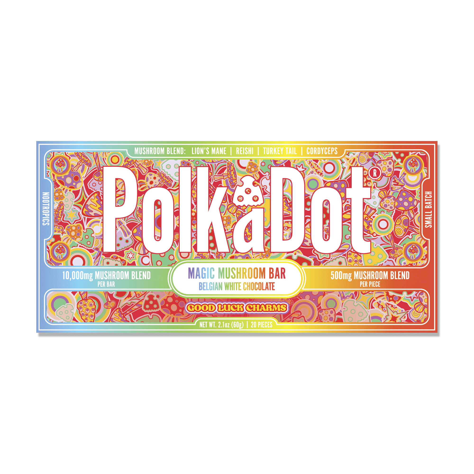 Polk a Dot Mushroom Chocolate Bar (10,000mg)
