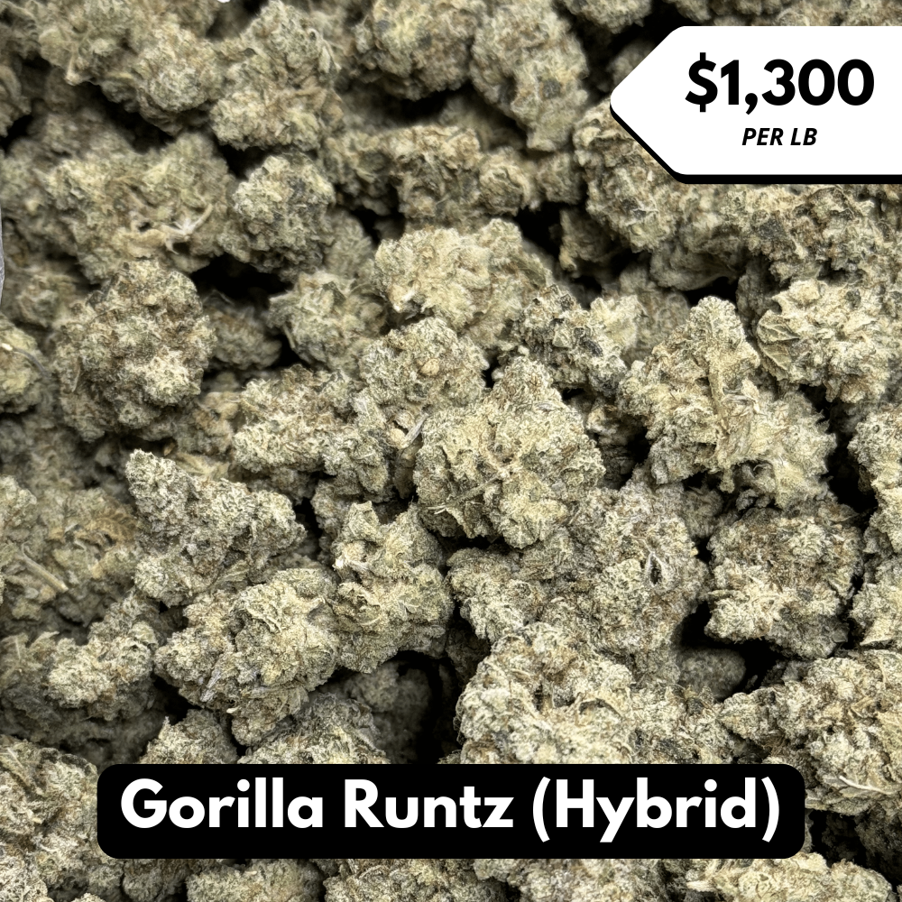 Natural THC-A Flower (Hybrid ~ Gorilla Runtz)