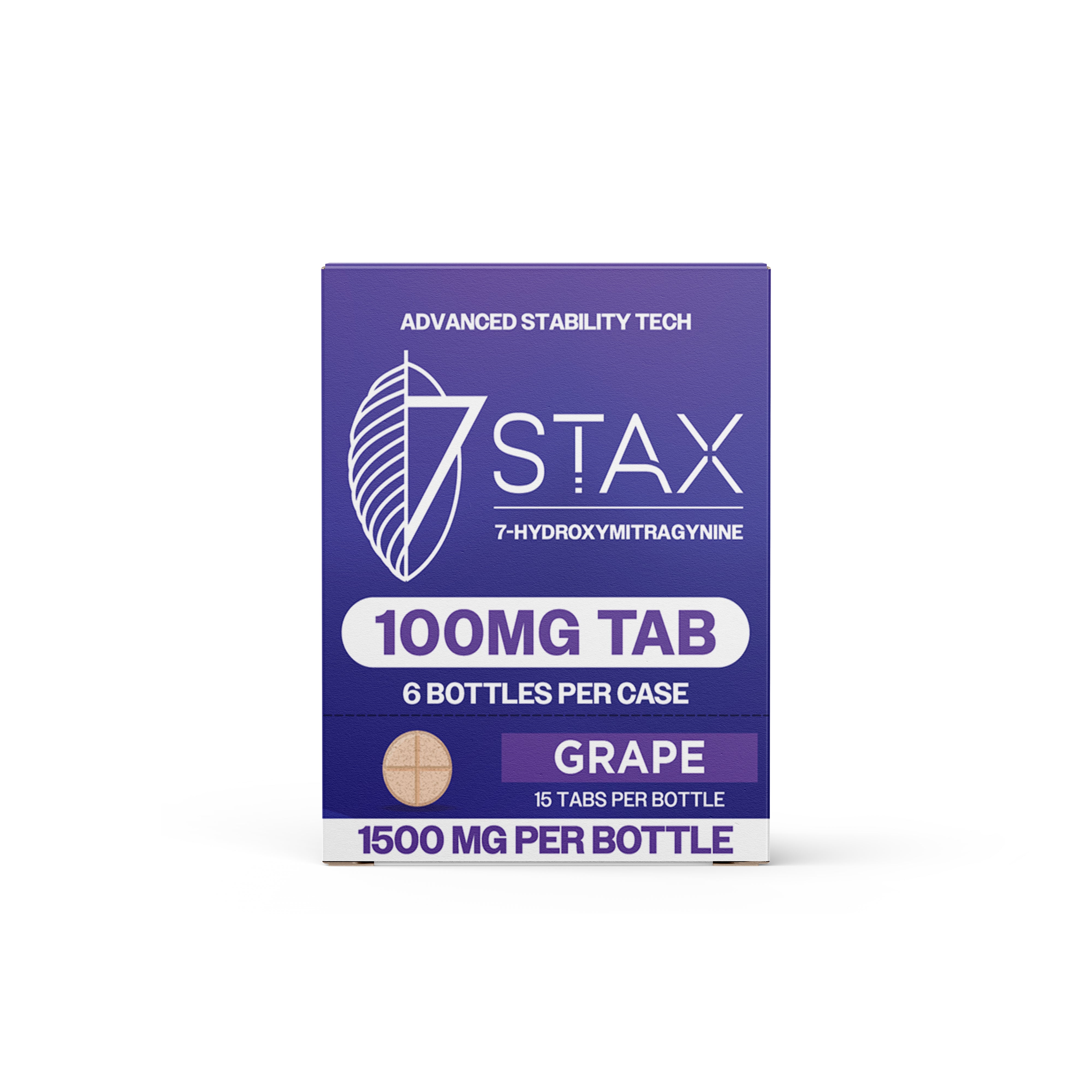 7Stax Premium 7-OH Kratom Alkaloid Tablets (1500mg - 15 Count)