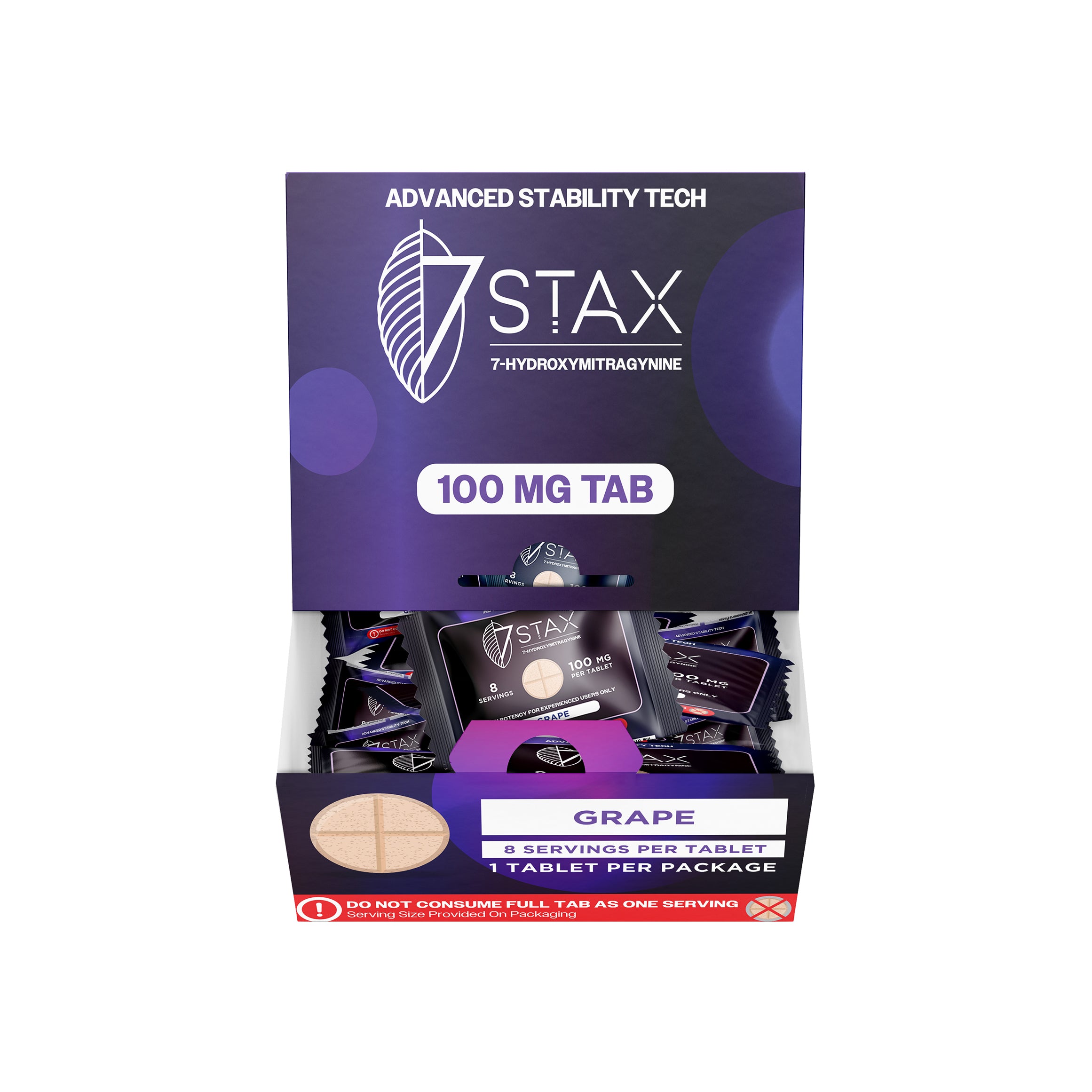 7Stax Premium 7-OH Kratom Alkaloid Tablets (100mg - 1 Count)