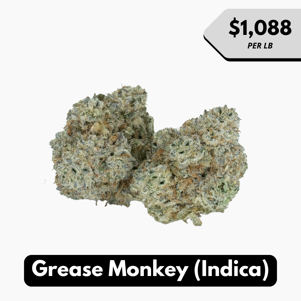 Natural THC-A Flower (Indica ~ Grease Monkey)