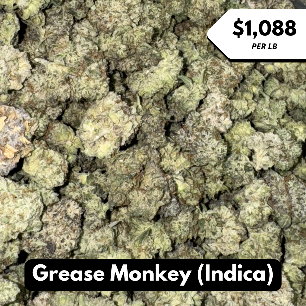 Natural THC-A Flower (Indica ~ Grease Monkey)