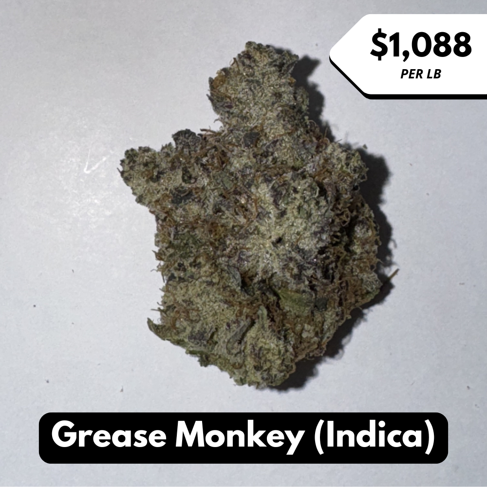 Natural THC-A Flower (Indica ~ Grease Monkey)