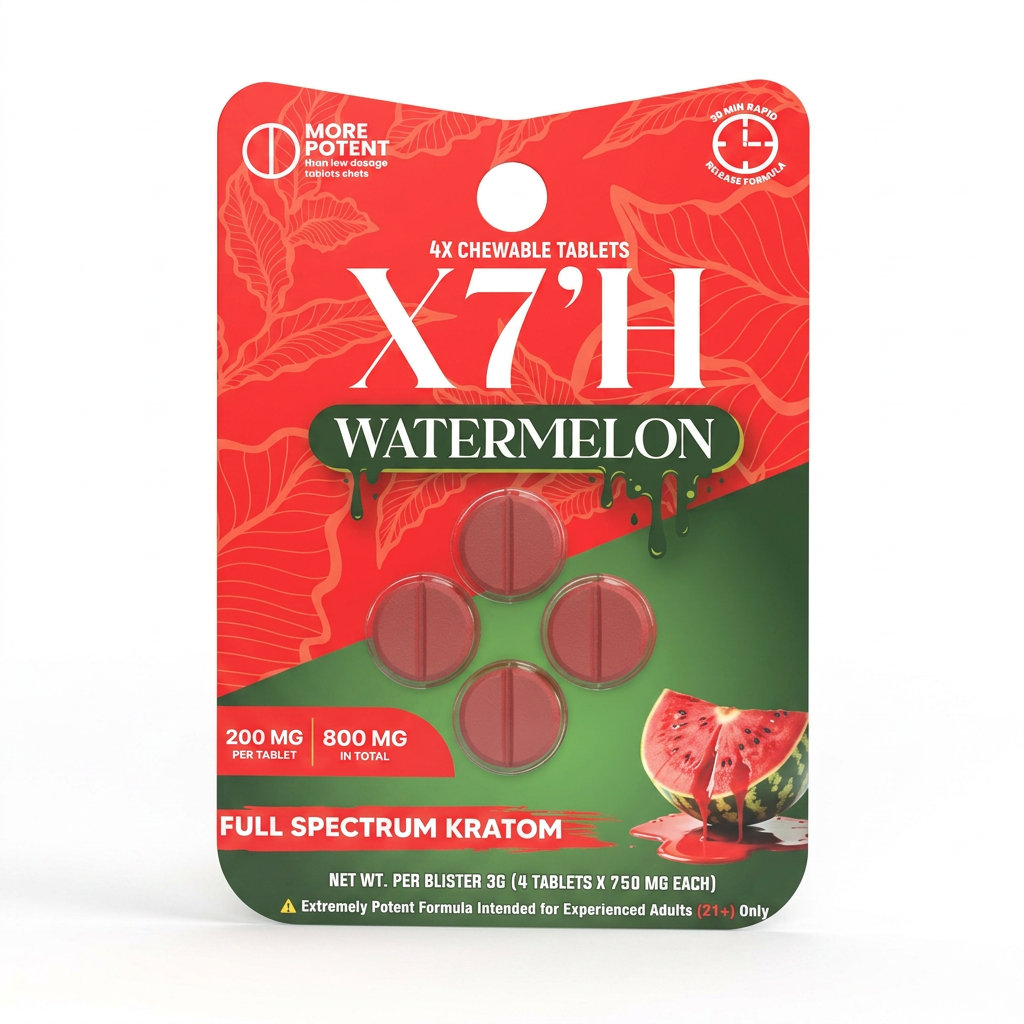 X7'H Kratom Tablets (800mg - 4 Count)